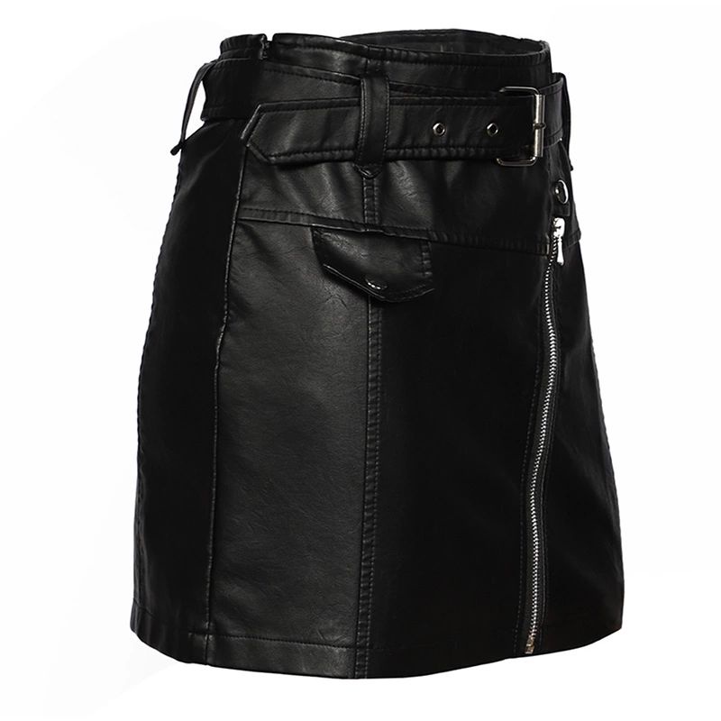 Mini Skirts Rok Mini Wanita Belahan Split Menyamping Pakai Resleting Full Model Fashion Rok Wanita Korea Zipper High Waist