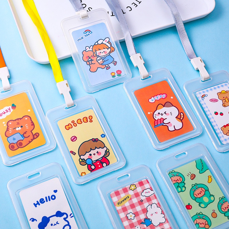 

YCY 8001 Name Tag ID Card Holder dengan gantungan berkarakter lucu.