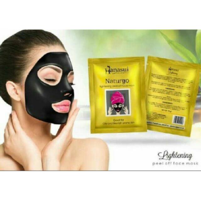 [TERLARIS] MASKER HANASUI NATURGO BPOM ANGKAT KOMEDO PER BOX ISI 10 PCS