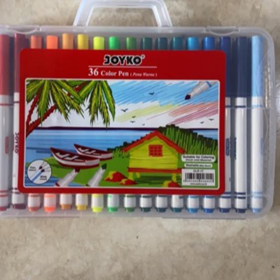 

O9ħG Color Spidol Pen / Pulpen Spidol Pena Warna Joyko CLP-17 Clp17 36 Warna Colors ♣Model Terkini