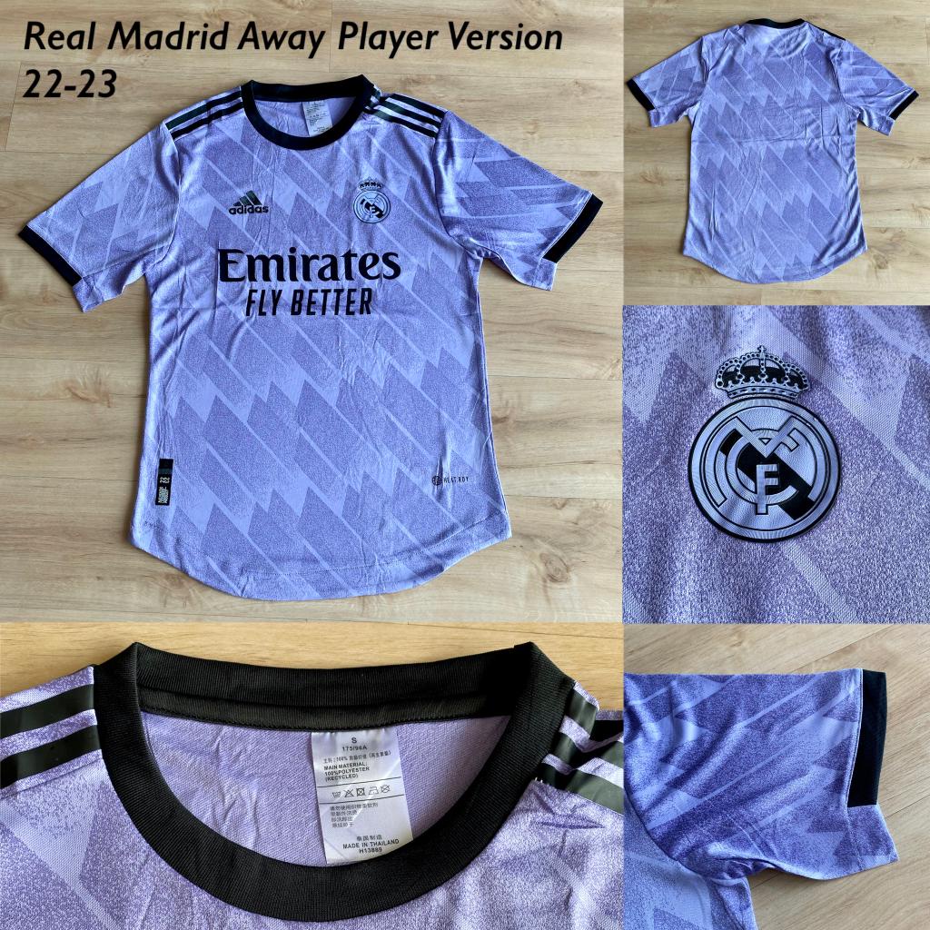 JERSEY BOLA PLAYER ISSUE MADRID AWAY 2022-2023 GRADE ORI HEAT.RDY