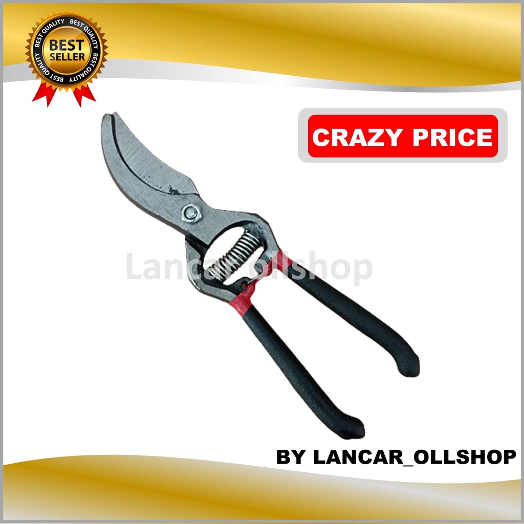 Gunting Dahan Stek Ranting Besi Pruning Shears 8 Inch