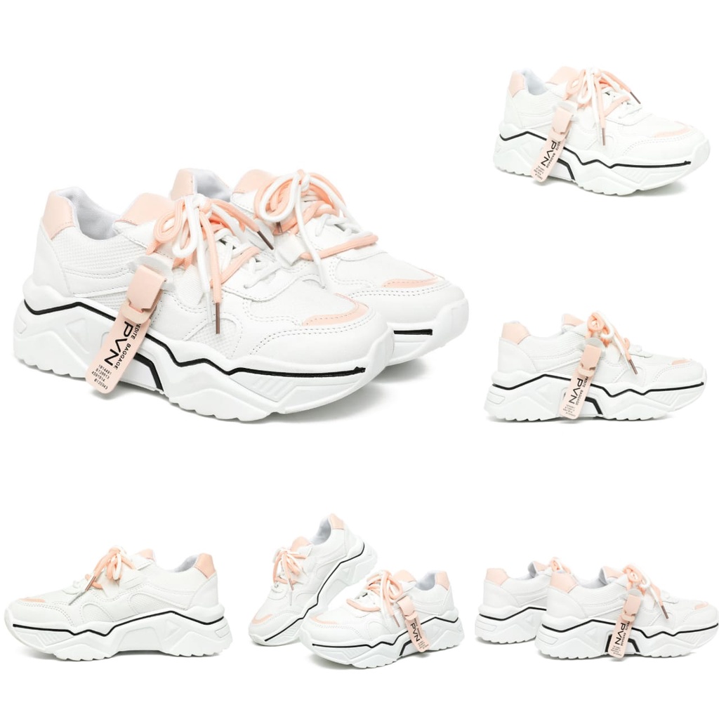 PVN Jipyeong Sepatu Sneakers Wanita Sport Shoes Casual Putih 099-8