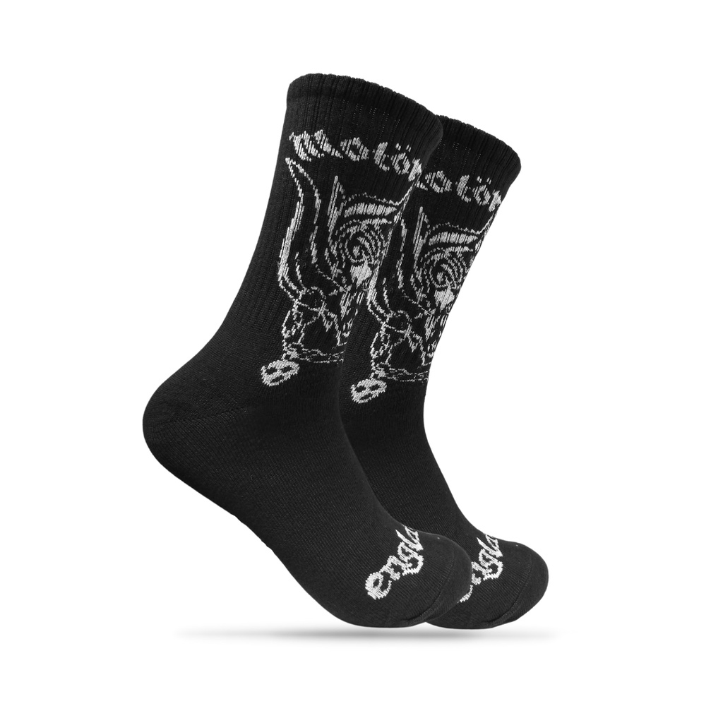 Kaos Kaki Oldschool - Kaos Kaki Skate - Kaos Kaki Motif Motorhead Hitam - The Muds Official