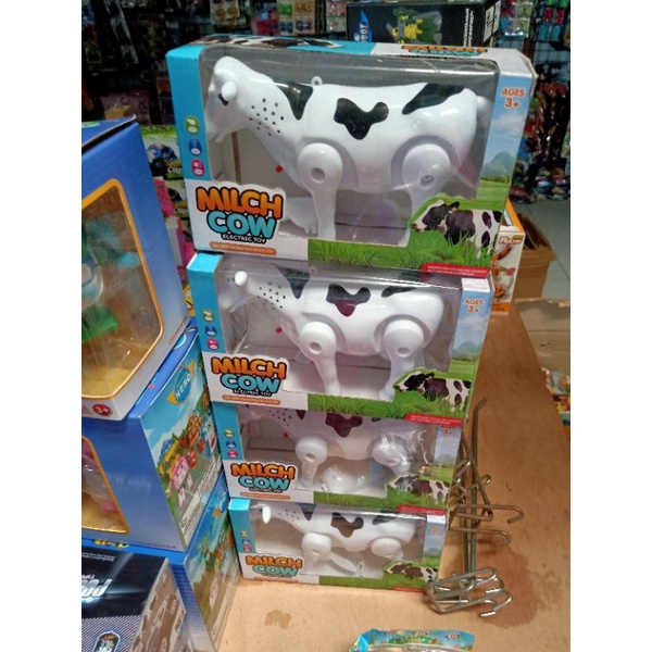 Mainan Robot Mich Sapi Bisa Gerak Lampu Musik