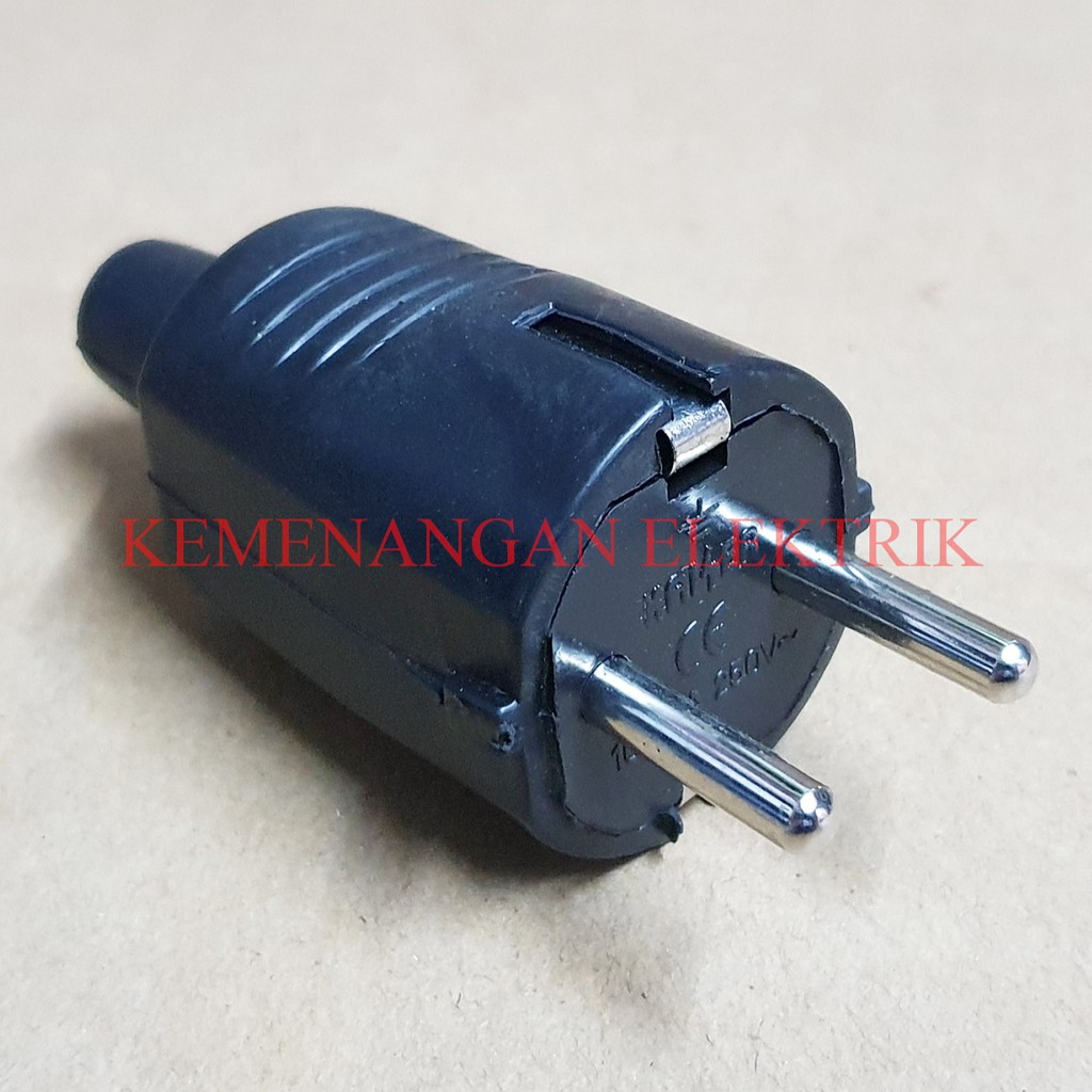 STEKER ARDE KARET INDUSTRI / INDUSTRIAL STEKER HITAM KAISER 16 A 2 PIN