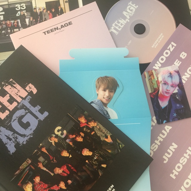 JUAL CEPAT (NEGO) ALBUM TEENAGE SEVENTEEN , PC JUN (WTT w/ Woozi/ Joshua) , STANDEE DINO RS VER