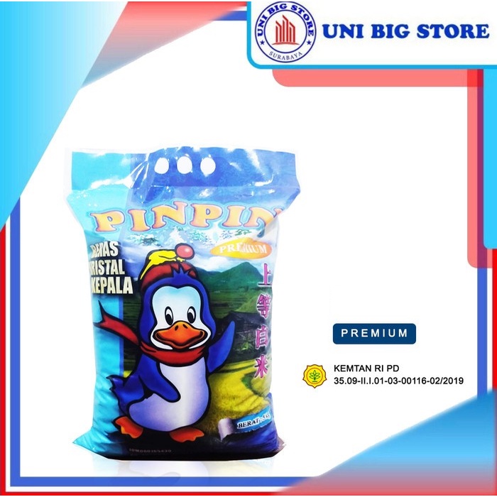 

Beras PIN PIN Kristal Kepala Premium Rice Grain 10 kg
