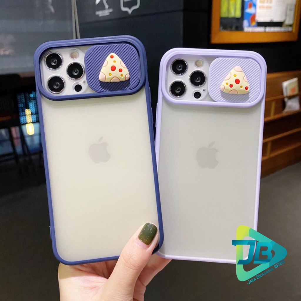 SOFTCASE SLIDE PELINDUNG KAMERA CHEESE 3D IPHONE 6 6+ 7 7+ 8 8+ SE 2020 X XR XS MAX 11 12 13 MINI PRO MAX JB5093