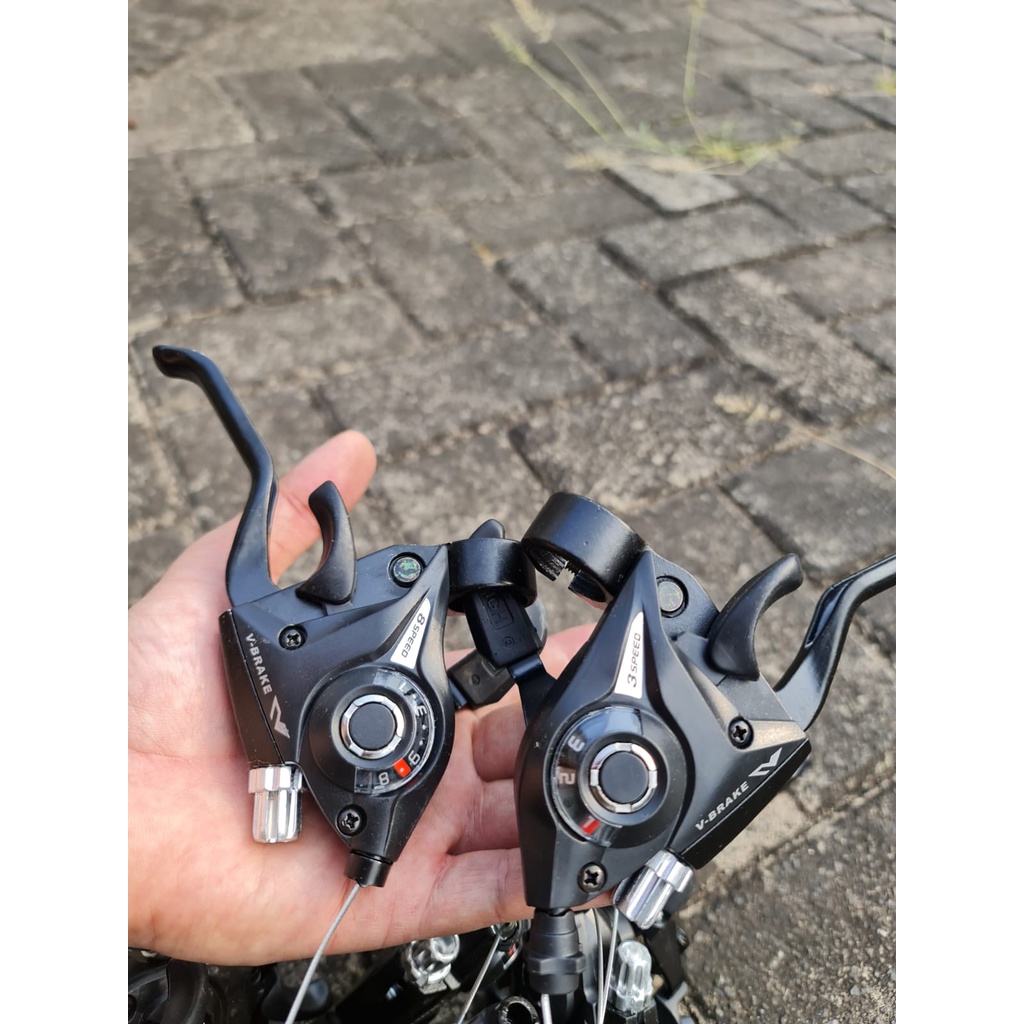 Speed Shifter Operan Gigi Sepeda Handle Brake Rem Hidrolik Sepeda 7 Speed |8 Speed
