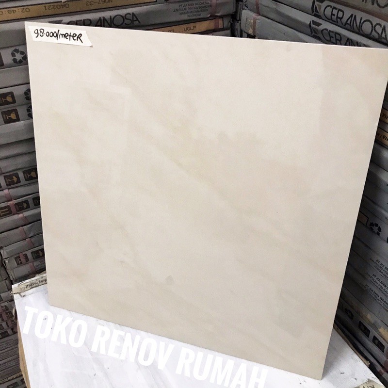 granit cream motif 60x60 (glossy) (harga perdus isi 1,44mtr)/ granit ceranosa cream / granit lantai