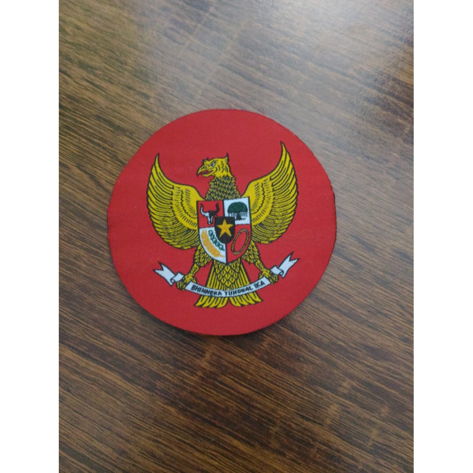 Logo Patch Woven / Emblem Club Bola Garuda Merah