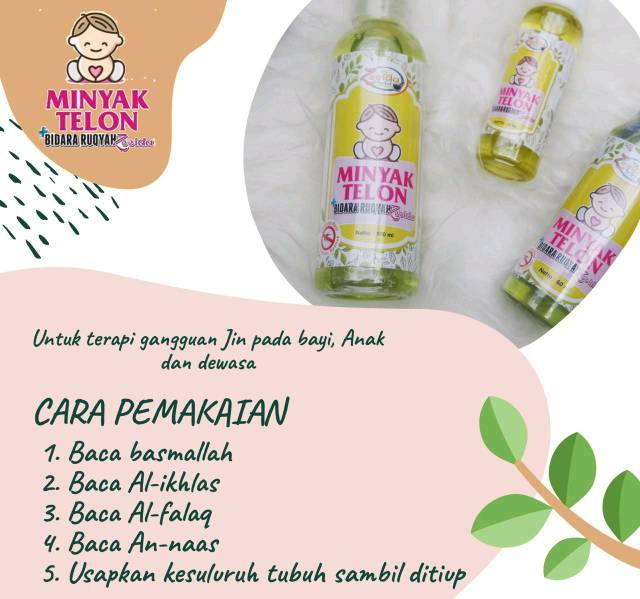 Minyak Telon Bidara Ruqyah Zeeida Ori Sereh Lavender