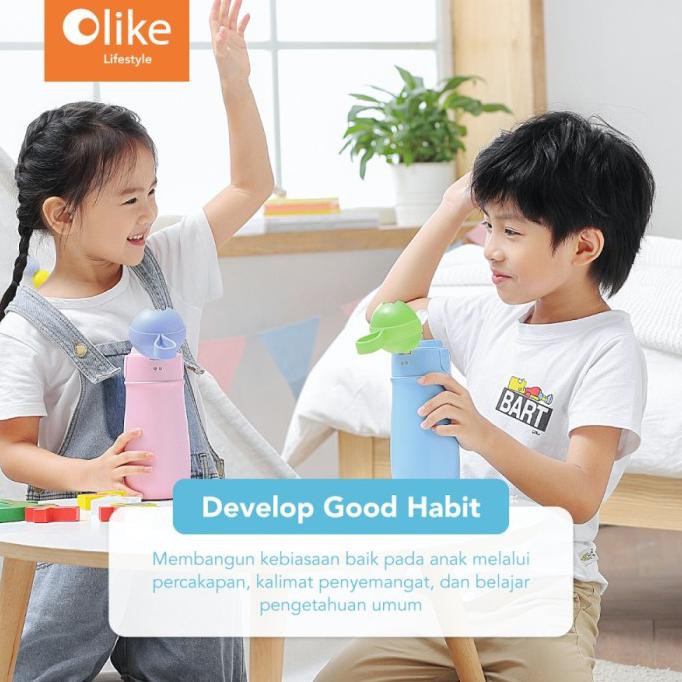 Limited Olike Smart Bottle - Botol Minum Resmi Olike - Baby Blue Gilaa
