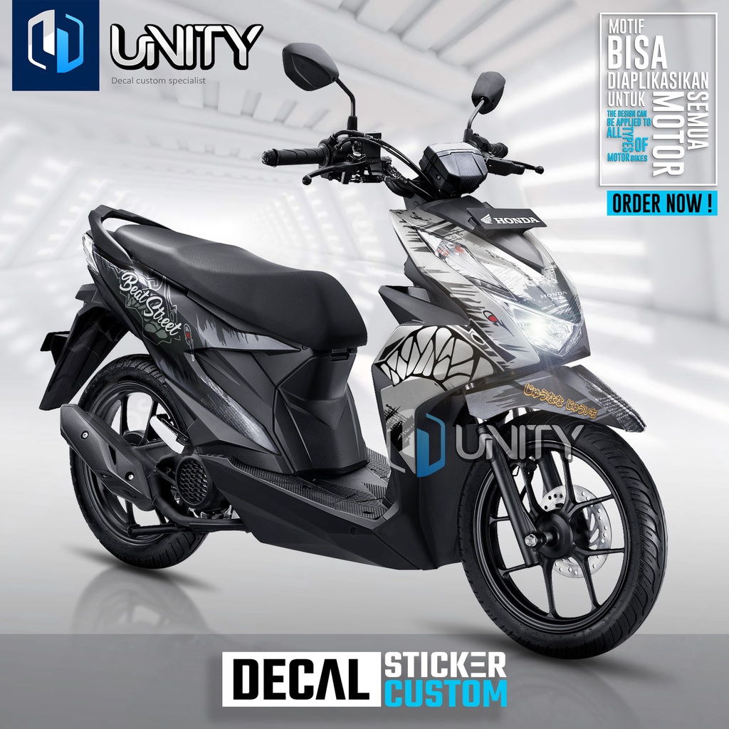 DECAL NEW BEAT ESP FI 2020 SHARK/HIU BEAT STREET FULLBODY CUSTOM ALL HONDA BEAT