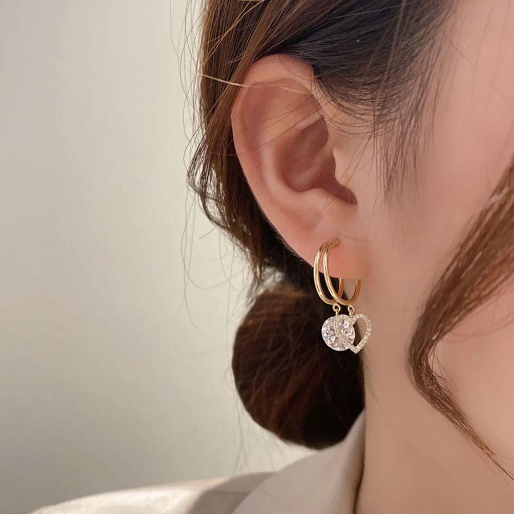 Anting Stud Bentuk Bunga Clover Untuk Wanita