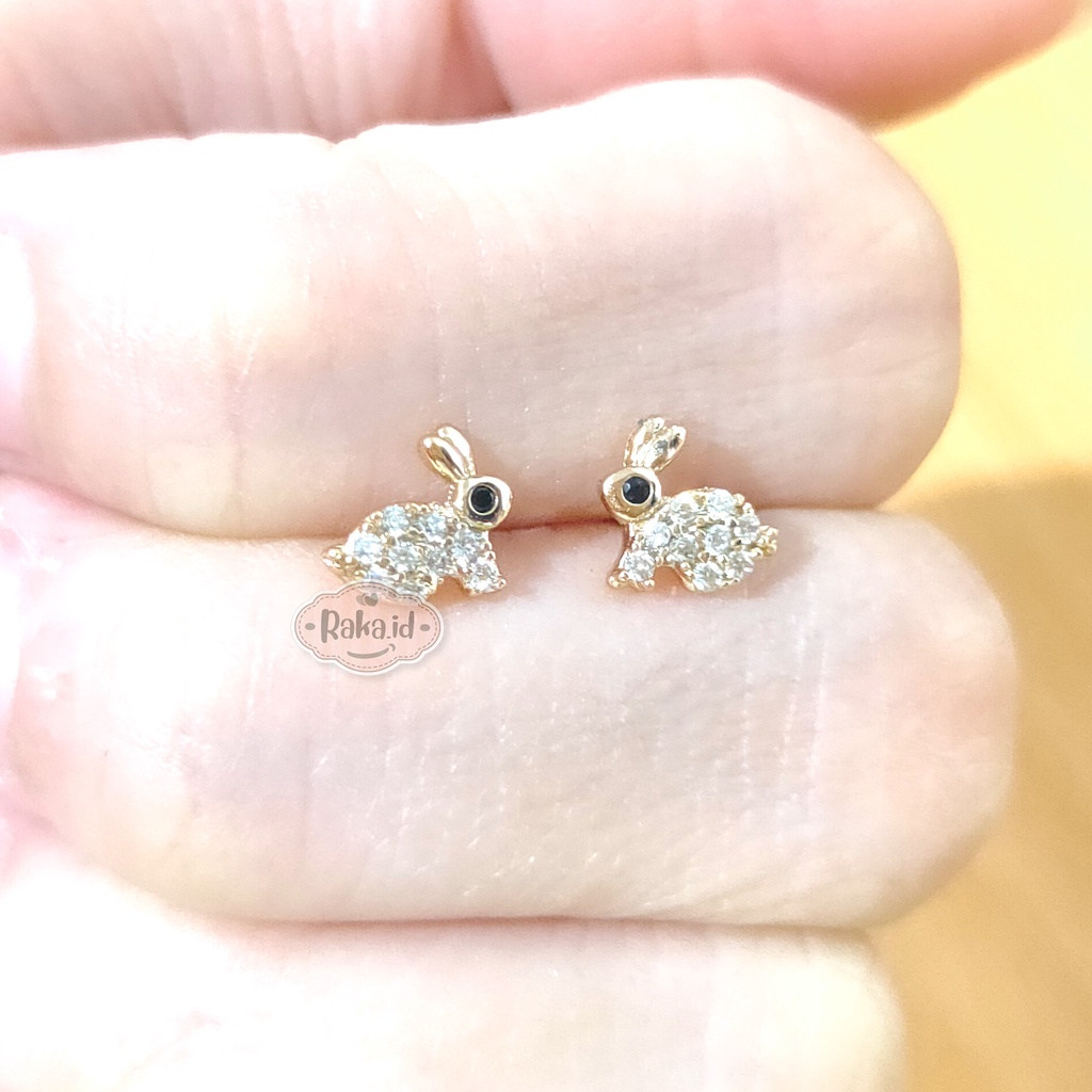 Anting Wanita Anting Tusuk / Stud Motif Rabbit Kelinci Kecil Perhiasan Aksesoris Wanita 1078