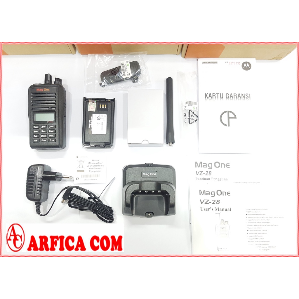 HT MOTOROLA MAGONE MAG ONE VZ 28 VHF ORI - HT MAG ONE VZ 28 VHF RESMI