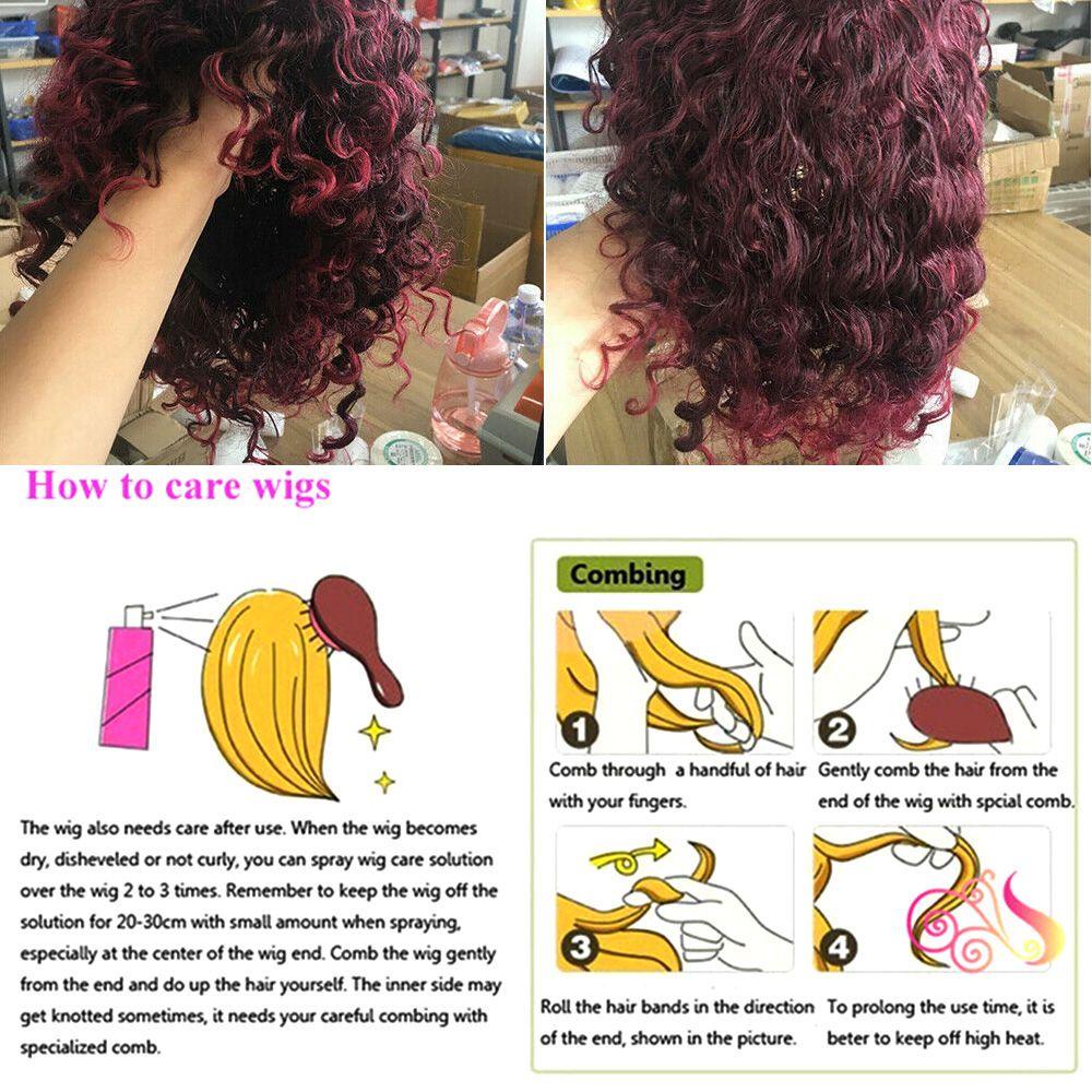 Nanas Wig Pendek DIY Rambut Sintetis Brasil Fancy Wig Sintetis