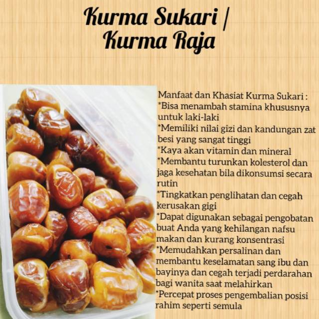 

Kurma Sukari 500gr