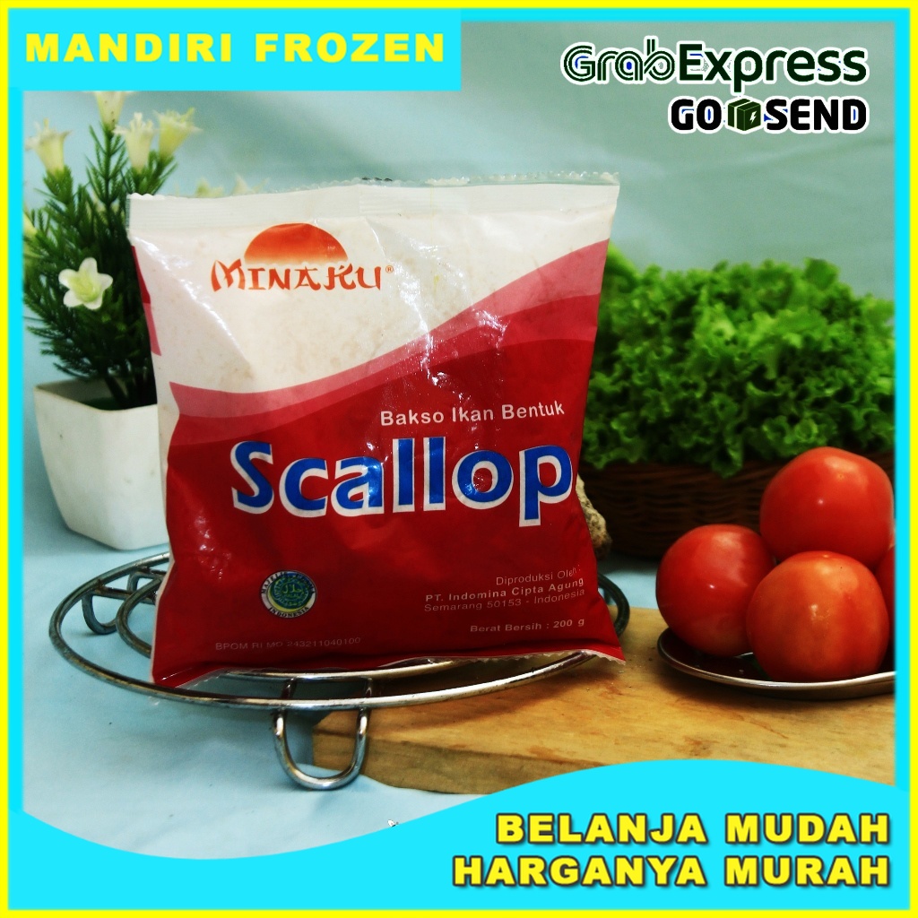 

MINAKU Scallop 200gr - Makanan Beku Olahan