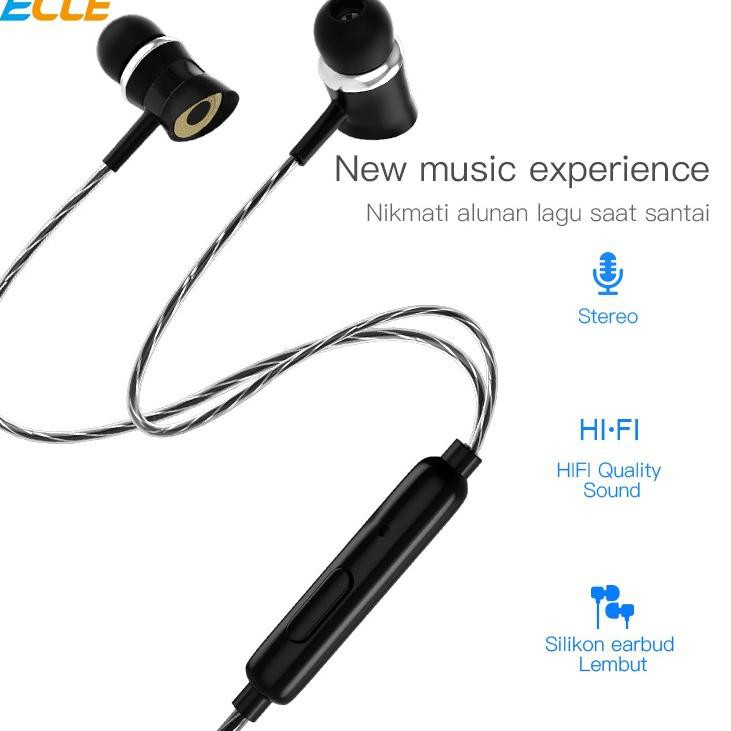 ECLE Eaphone/Headset In Ear Stereo Hitam BCI