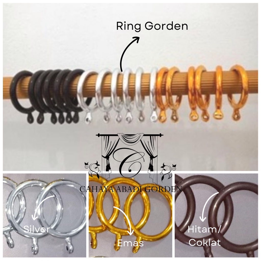 Ring Tiang Gorden Ring Besi Gorden 3 Varian Warna
