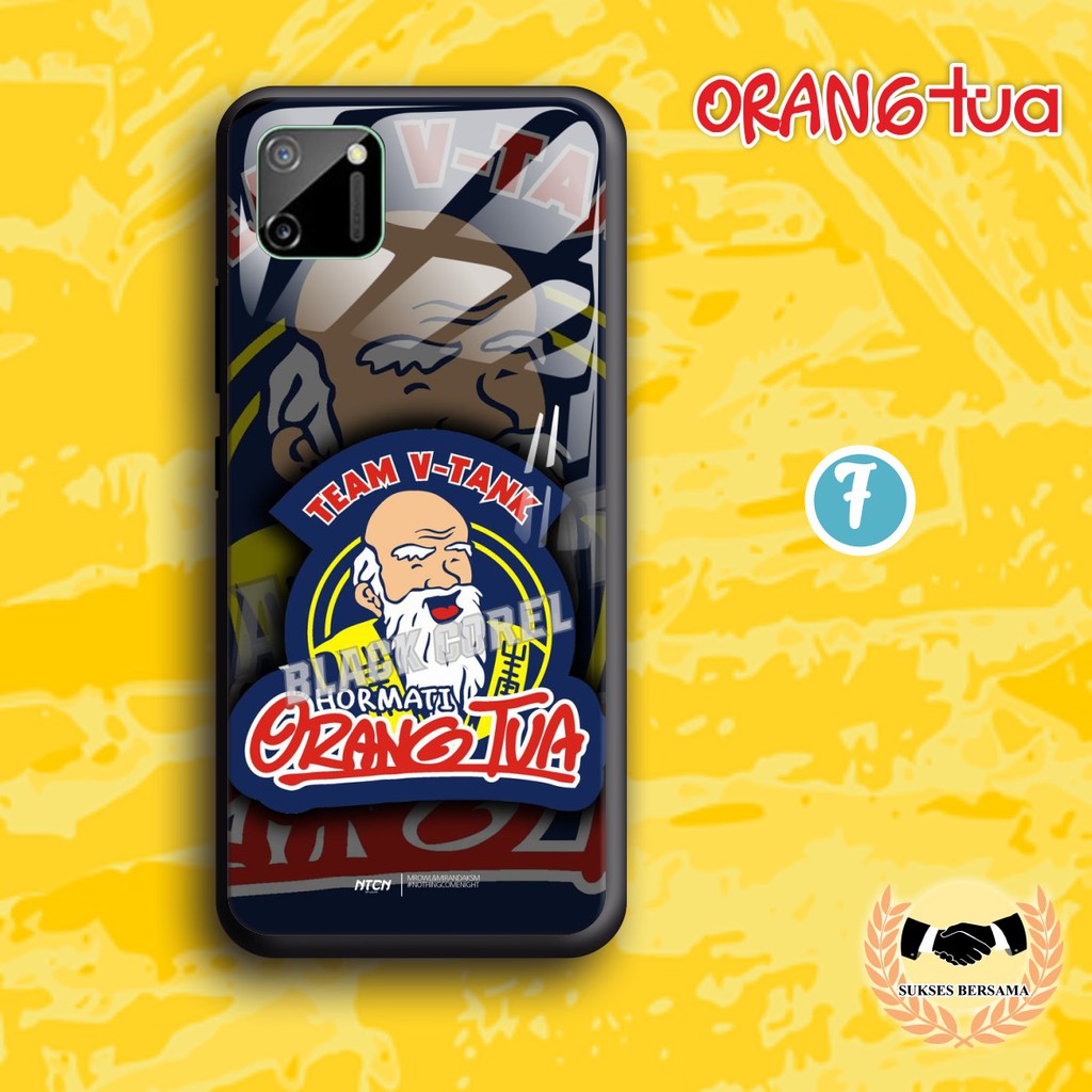 Softcase Back Case Glass Kaca ORANG TUA Oppo A1K A3S A5S A7 A12 A11K A5 A9 A11 A15 A31 BSB4436