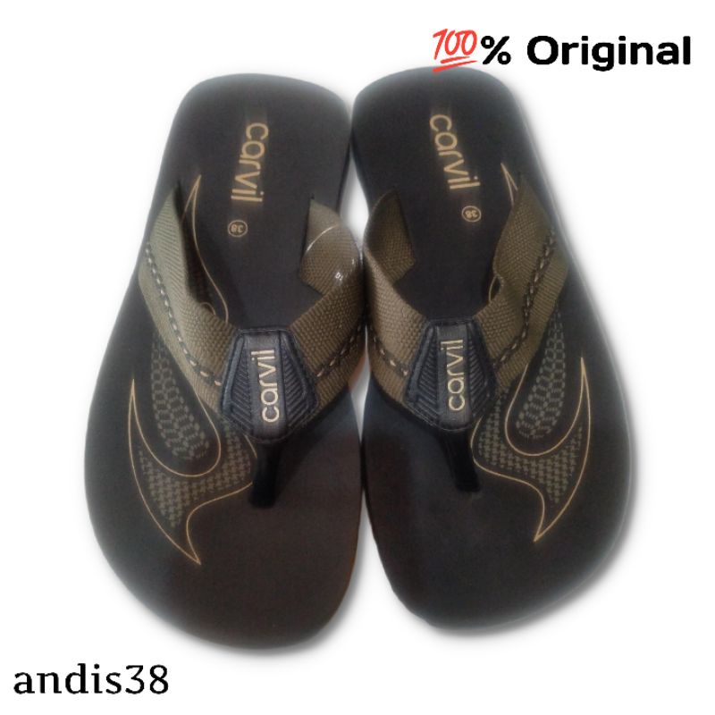 Sendal Jepit Pria CARVIL ALAVES Original Sendal Santai
