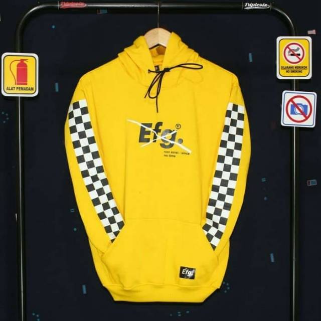 jaket sweater efg catur kuning murah/jaket pria premium distro