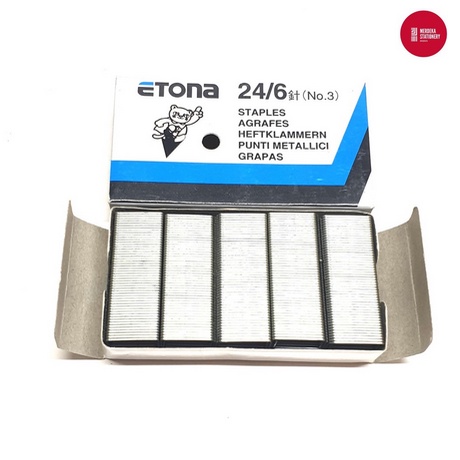 

Isi Staples Etona No 24/6 No 3 tertera 1 kotak kecil