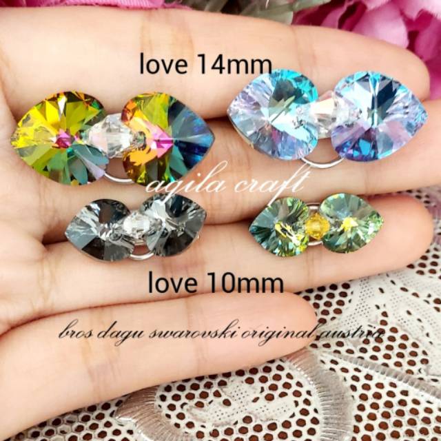 PENITI SWAROVSKI LOVE 14MM ORI