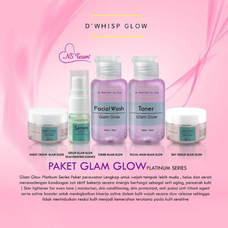 ELEORA Glowing Beauty Skincare Bpom Paket Glowing Acne Prone Glam Glow Flek Jerawat | Skin Care-Glam Glow
