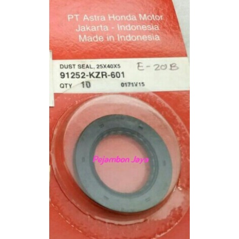 91252KZR601 DUST SEAL, 25X40X5