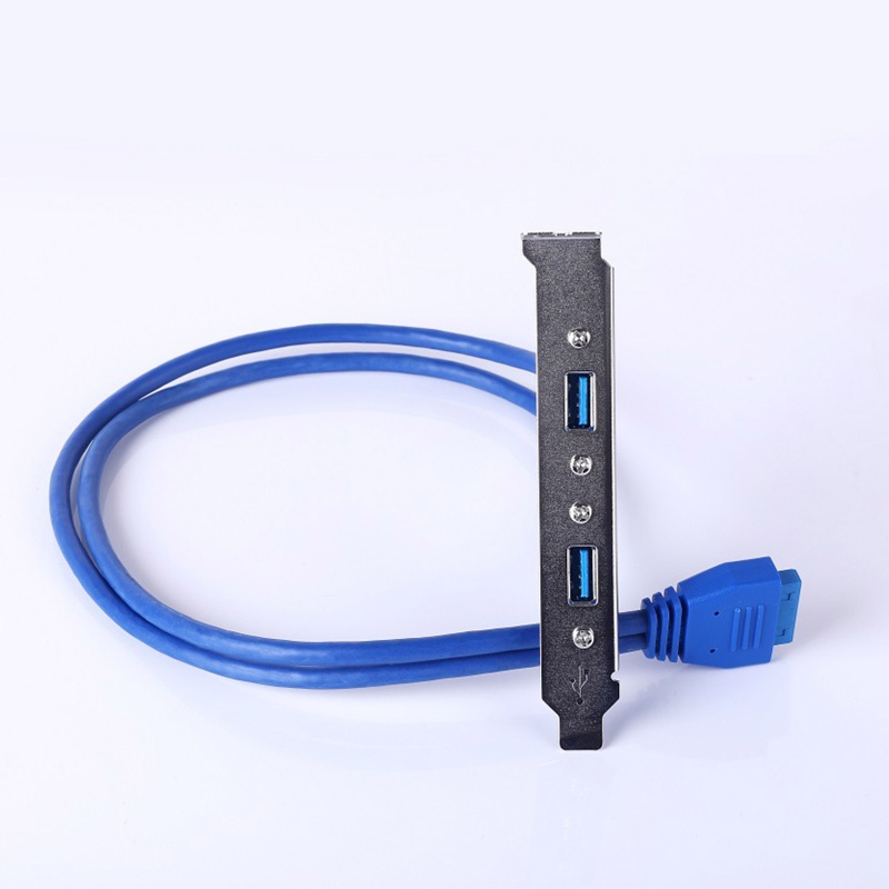 Btsg 20pin Ke Dual USB3.0 Baffle Extension Cable Kabel Ekspanding Panel Belakang USB 3.0