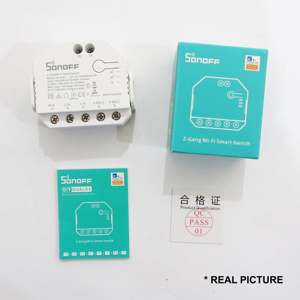 SONOFF DUAL R3 2Gang Relay Module DIY MINI Remote Control Switch Power