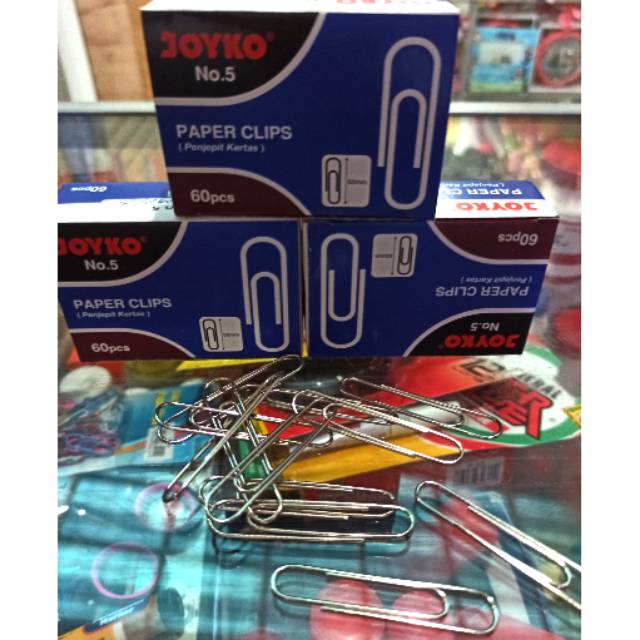 

Paper clips Joyko no.5 / Penjepit kertas joyko