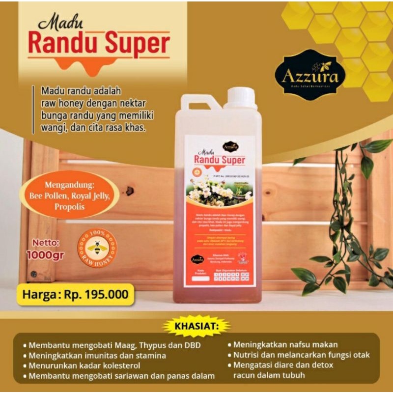 

Madu Randu Super Azzura 1000gr