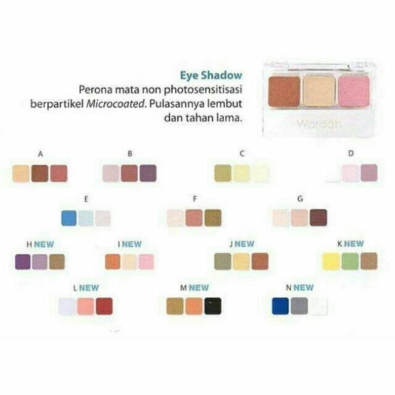 Wardah Eyeshadow Seri A - N