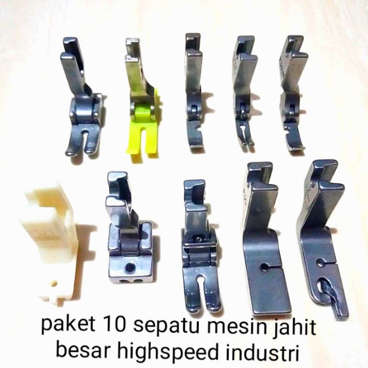 paket sepatu mesin jahit highspeed isi 10 sepatu/ Alat jahit / kebutuhan menjahit / alat alat mesin 