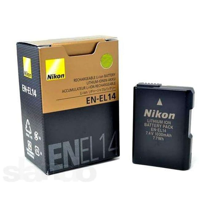 BATERAI ORI / EN-EL14 BATTERY FOR NIKON D3100 D3200 D5100 D5200 D5300 P7000 P7100 P7