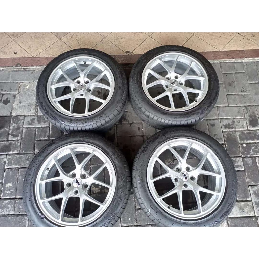 Velg Mobil Bekas Hsr Wurzburg Ring 18 pcd 5x114.3 + Ban Accelera phi 235 50 R18