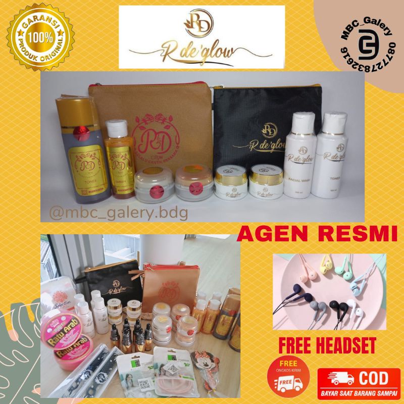 Cream Rd Gold /Rde Glow By Rinna Diazella Original Paket Skincare Pemutih Wajah Aman