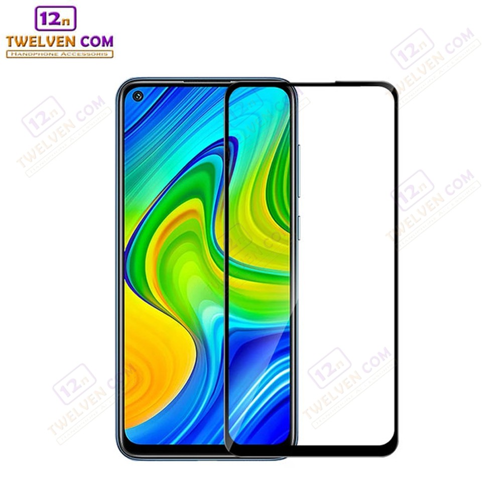 zenBlade 5D Full Cover Tempered Glass Xiaomi Redmi Note 9 - Hitam