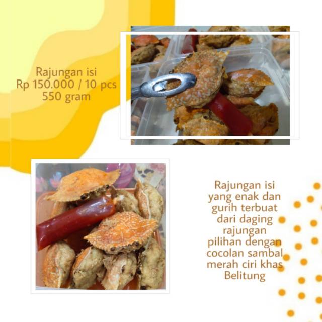 

Kepiting isi /10 pcs berqt 500gr