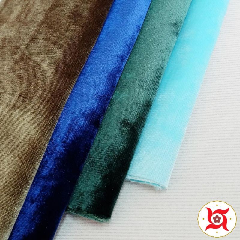 Kain Interior Regency Beludru / Bludru Mengkilap - Mozart (Sofa, Jok, Kursi, Sarung Bantal)