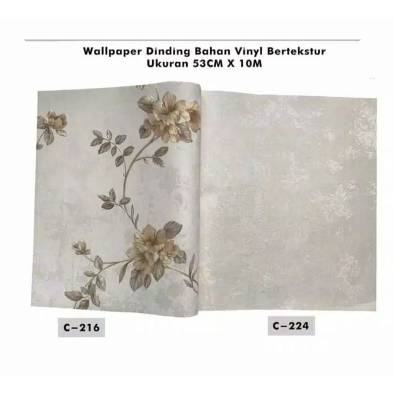 Jual Wallpaper Dinding Vinyl Bertekstur Premium Isi 10 Meter Motif ...