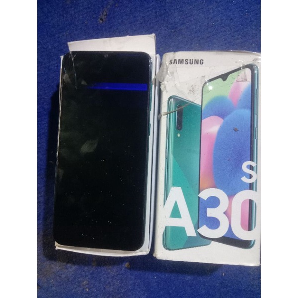 Samsung galaxy A30s Ram 4 64 finger print layar handphone dosbook hp Minus lcd
