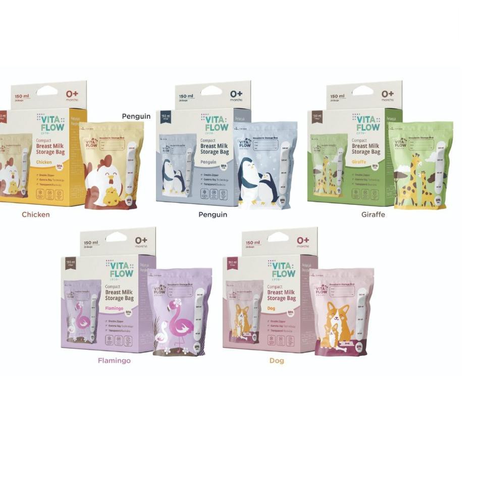 Vita Flow Kantong Asi 150ml isi 25 pack Breastmilk Storage