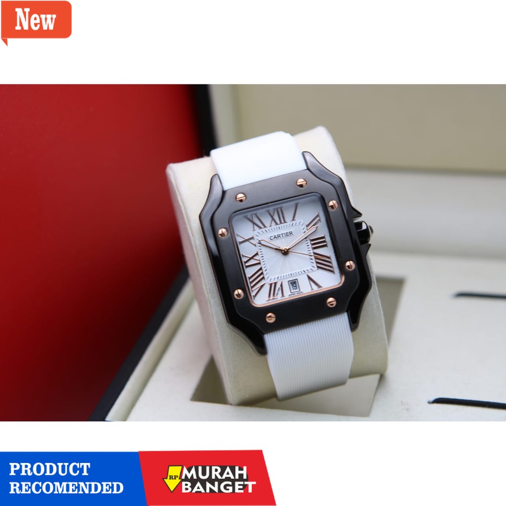 Jam analog wanita terbaik- PROMO JAM TANGAN WANITA CARTIER RUBBER LADIES TANGGAL AKTIF JAM TANGAN WA